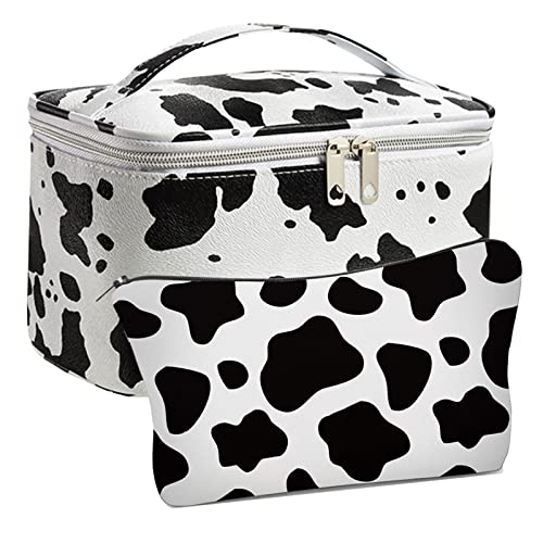 Cow Print Makeup Bag