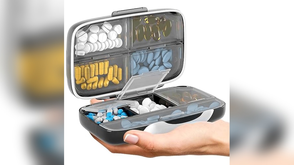 Sturdy And Secure Pill Case for Seniors Carrying Medication