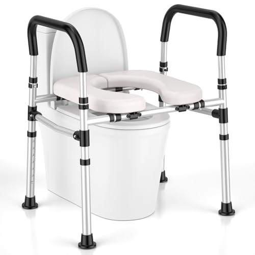 toilet seat riser with handles bariatric